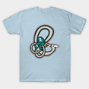 Medieval Rabbit Letter E T-Shirt